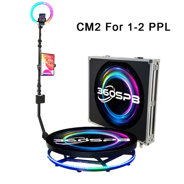 360spb cm2 27" classic 360 camera p booth adjustable automatic and manual spin for events weddings parties
